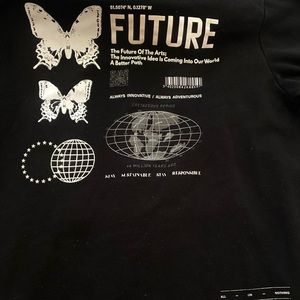 black utterly unisex hoodie